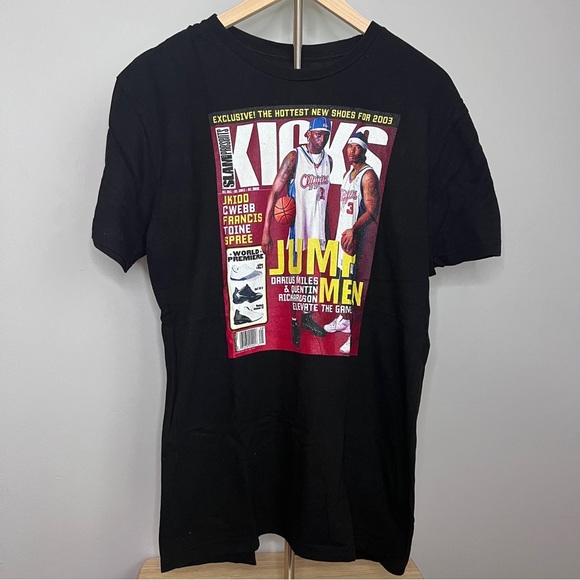 Darius Miles & Quentin Richardson T-Shirt with Slam Magazine Print NBA 2003 - Picture 6 of 6